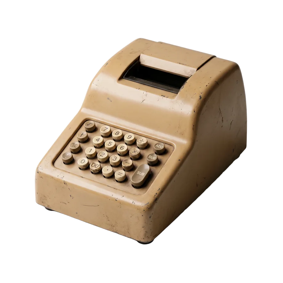 Vintage adding machine