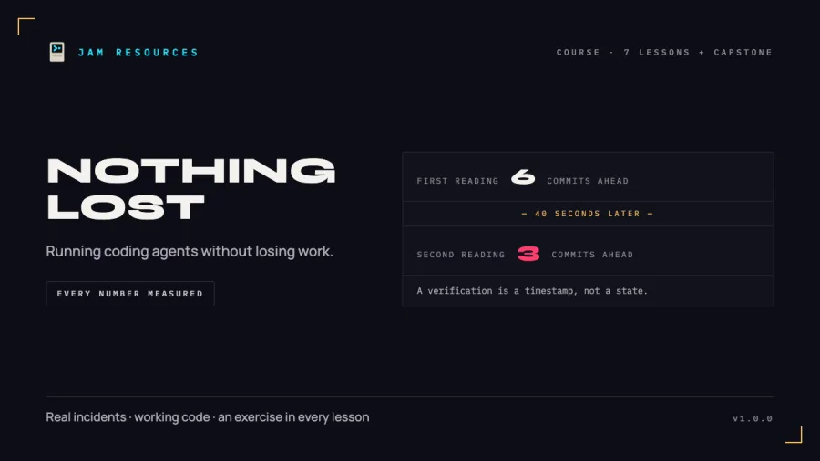 Nothing Lost — the Claude Code course